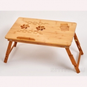 Столик бамбук SITITEK Bamboo 2 с системой охлаждения для ноутбука