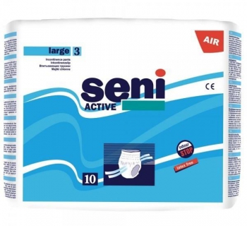 ПОДГУЗНИКИ-ТРУСЫ для взрослых SENI ACTIVE Large по 10шт